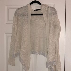 Forever-21 Cardigan with Floral trim!